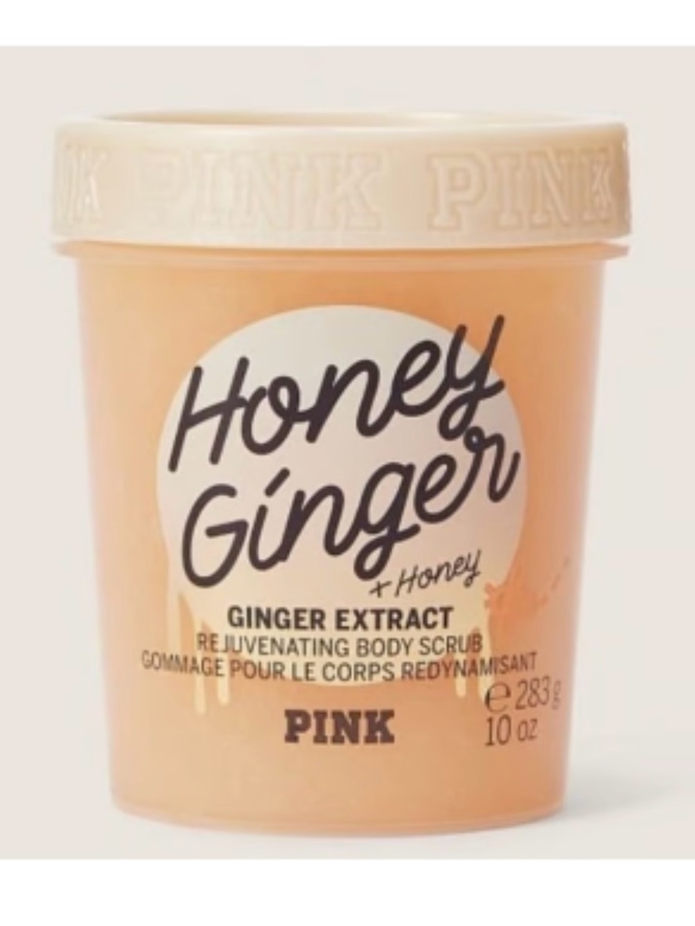 PINK Victoria's Secret Honey Ginger Rejuvenating Body Scrub - Peach